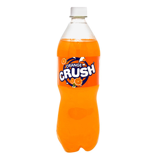 Crush soda range in Orange flavour